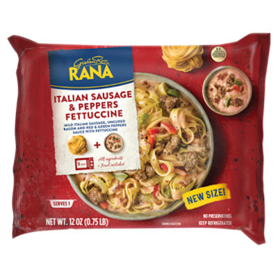 Giovanni Rana Italian Sausage & Peppers Fettuccine, 12 oz