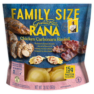 Giovanni Rana Chicken Carbonara Ravioli Family Size, 20 oz