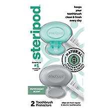 Steripod Peppermint Scent Toothbrush Protectors, 2 count