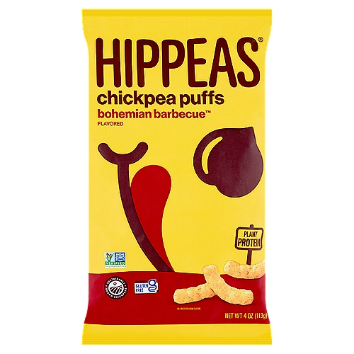 Hippeas Bohemian Barbecue Flavored Chickpea Puffs, 4 oz