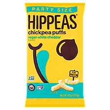 Hippeas Vegan White Cheddar Flavored Chickpea Puffs Party Size, 8 oz