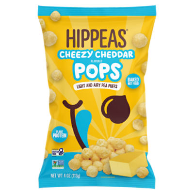 Hippeas Cheezy Cheddar Flavored Pops, 4 oz