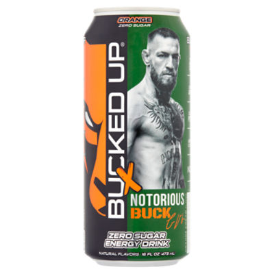 Bucked Up Notorious Buck Orange Cream Flavor Energy Drink, 16 fl oz