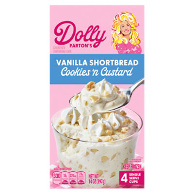 Dolly Parton's Vanilla Shortbread Cookies 'n Custard, 4 count, 14 oz