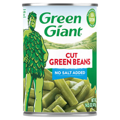 Green Giant Cut Green Beans, No Salt Added, 14.5