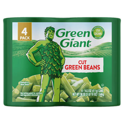 Green Giant Cut Green Beans, 14.5 oz, 4 Cans