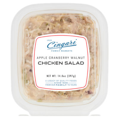 Cingari Family Markets Apple Cranberry Walnut Chicken Salad, 14.0 oz