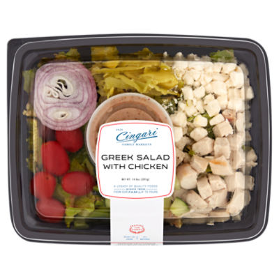 Cingari Family Markets Greek Salad with Chicken, 15.0 oz