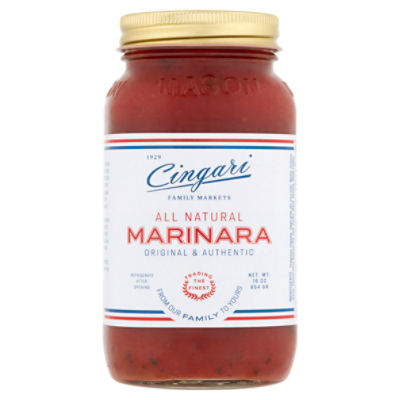 Cingari Family Markets All Natural Marinara, 16 oz