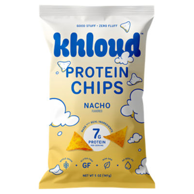 Khloud Nacho Flavored Protein Chips, 5 oz