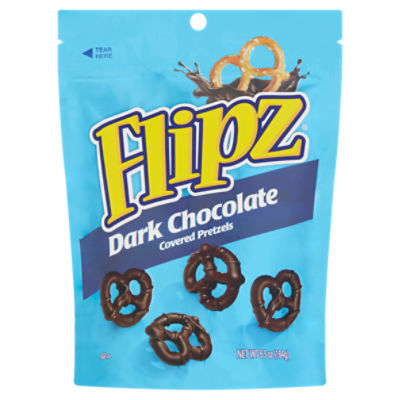 Flipz Dark Chocolate Covered Pretzels, 6.5 oz, 6.5 Ounce