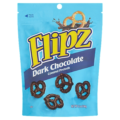 Flipz Dark Chocolate Covered Pretzels, 6.5 oz