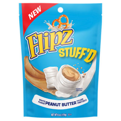 Flipz Stuff'd White Fudge Peanut Butter Filled Pretzels, 6 oz - Fairway