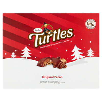 DeMet's Turtles Original Pecan Caramel Nut Clusters | Milk Chocolate Candy Box 6.4oz 14 thumbnail image