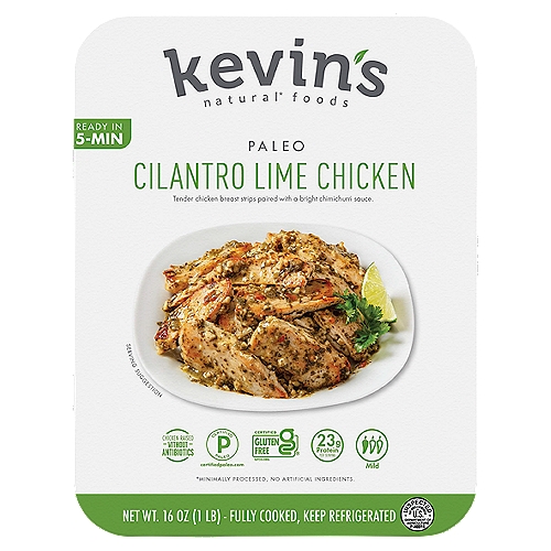 Kevin's Natural Foods Paleo Cilantro Lime Chicken, 16 oz