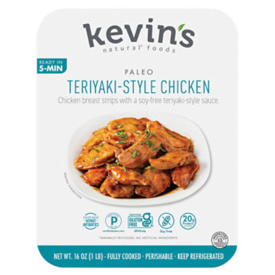 Kevin's Natural Foods Paleo Teriyaki-Style Chicken, 16 oz