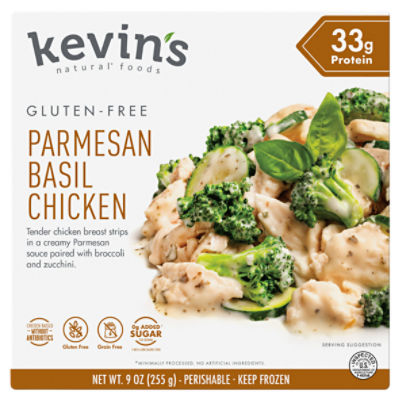 Kevin's Natural Foods Gluten-Free Parmesan Basil Chicken, 9 oz