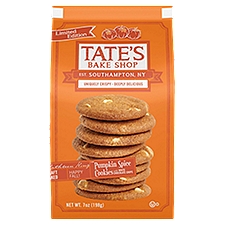Tate's Bake Shop Pumpkin Spice Cookies with White Chocolate Chips, Limited Edition, 7 oz, 7 Ounce