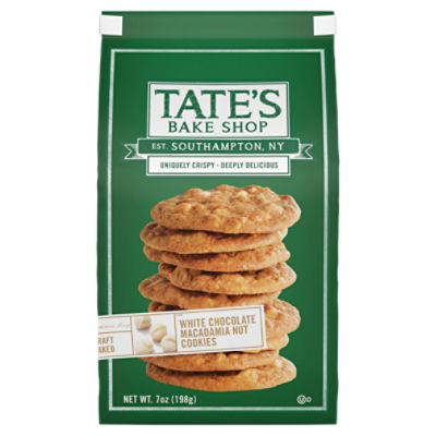 Tate's Bake Shop White Chocolate Macadamia Nut Cookies, 7 oz