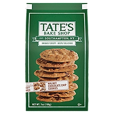 Tate's Bake Shop Cookies, Walnut Chocolate Chip, 7 Ounce