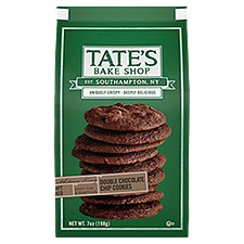 Tate's Bake Shop Cookies, Double Chocolate Chip, 7 Ounce