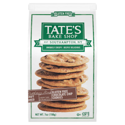 Tate's Bake Shop Gluten Free Chocolate Chip Cookies, 7oz