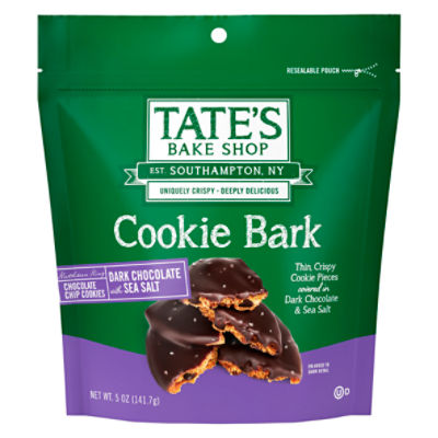 Tate's Bake Shop Bark with Dark Chocolate and Sea Salt Chocolate Chip Cookies