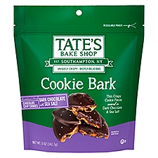 Tate's Bake Shop Bark with Dark Chocolate and Sea Salt Chocolate Chip Cookies