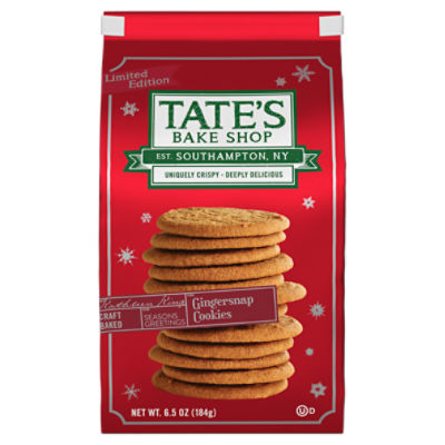 Tate's Bake Shop Gingersnap Flavor Cookies Limited Edition, 6.5 oz