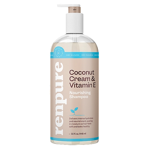 Renpure Coconut Cream & Vitamin E Nourishing Shampoo, 32 fl oz