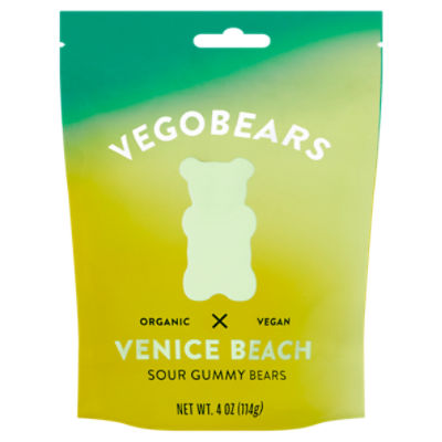 Vegobears Venice Beach Sour Gummy Bears, 4 oz