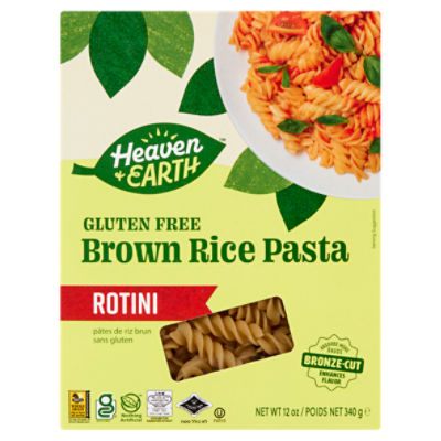 Heaven & Earth Rotini Gluten Free Brown Rice Pasta, 12 oz