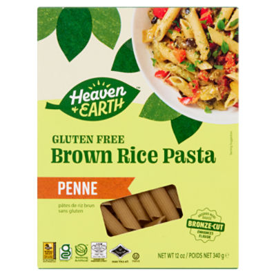 Heaven & Earth Penne Gluten Free Brown Rice Pasta, 12 oz