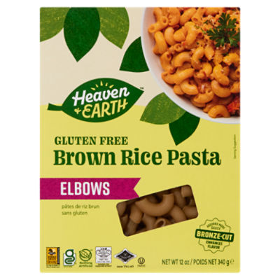 Heaven & Earth Gluten Free Elbows Brown Rice Pasta, 12 oz