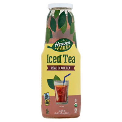 Heaven & Earth Real Black Iced Tea, 33.8 fl oz