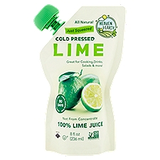 Heaven & Earth Cold Pressed 100% Lime Juice, 8 fl oz