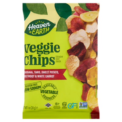 Heaven & Earth Crunchy Root Snack Veggie Chips, 1 oz