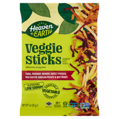 Heaven & Earth Veggie Sticks Crunchy Root Snack, 1 oz