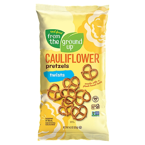 Real Food From the Ground Up Cauliflower Pretzels Twists, 4.5 oz
Shake up your snack game with this veggie-filled twist on pretzels.