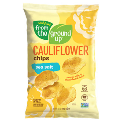 Real Food From the Ground Up Sea Salt Cauliflower Chips, 3.5 oz