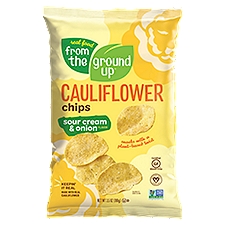 From the Ground Up Sour Cream & Onion, Cauliflower Chips, 3.5 Ounce