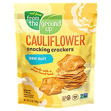 Real Food From The Ground Up Cauliflower Sea Salt Snacking Crackers, 3.5 oz