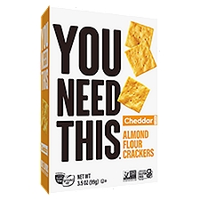 You Need This Cheddar Flavor Almond Flour Crackers, 3.5 oz