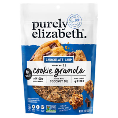 Purely Elizabeth Recipe No. 32 Chocolate Chip Cookie Granola, 11 oz