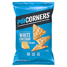 PopCorners White Cheddar, Popped-Corn Snack, 7 Ounce
