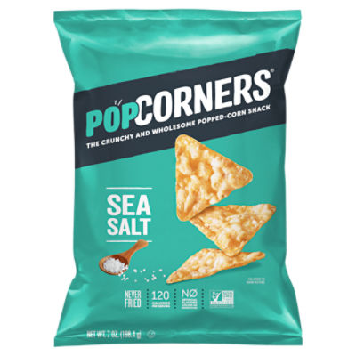 PopCorners Sea Salt Popped-Corn Snack, 7 oz, 7 Ounce