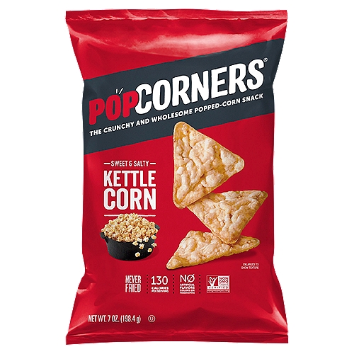 PopCorners Sweet & Salty Kettle Corn, 7 oz
We Took a Carnival Classic and Did It One Better by Adding a Drizzle of Sunflower Oil, Cane Sugar and Just the Right Amount of Sea Salt.