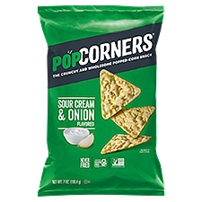 PopCorners Sour Cream & Onion Flavored, Popped-Corn Snack, 7 Ounce