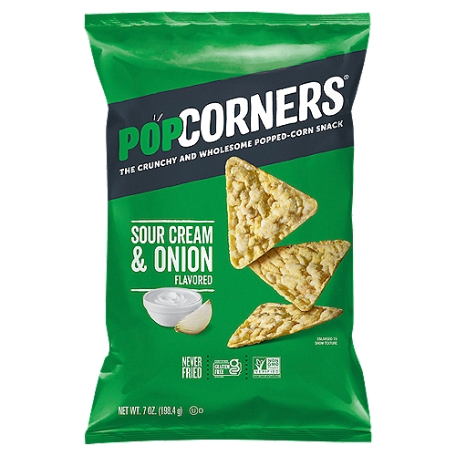 PopCorners Sour Cream & Onion Flavored Popped-Corn Snack, 7 oz