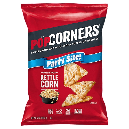 PopCorners Sweet & Salty Kettle Corn Popped-Corn Snack Party Size!, 12 oz